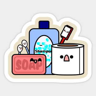 Chibi Toiletries Sticker